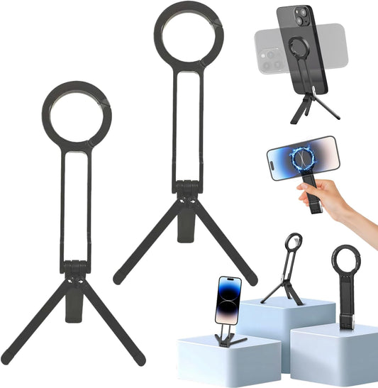 Magnetic Phone Tripod for iPhone - 5 in 1 Portable Holder