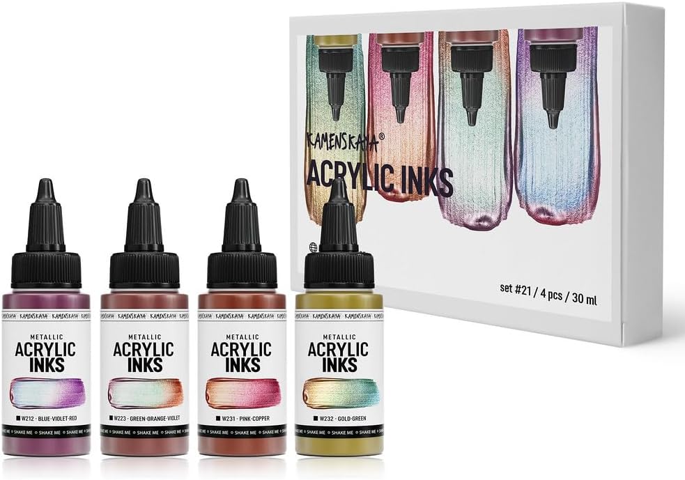 Chameleon Metallic Acrylic Paint Set - Vibrant Colors for Artists