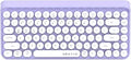 Portable Bluetooth Colorful Computer Keyboard - Retro Round Keycaps