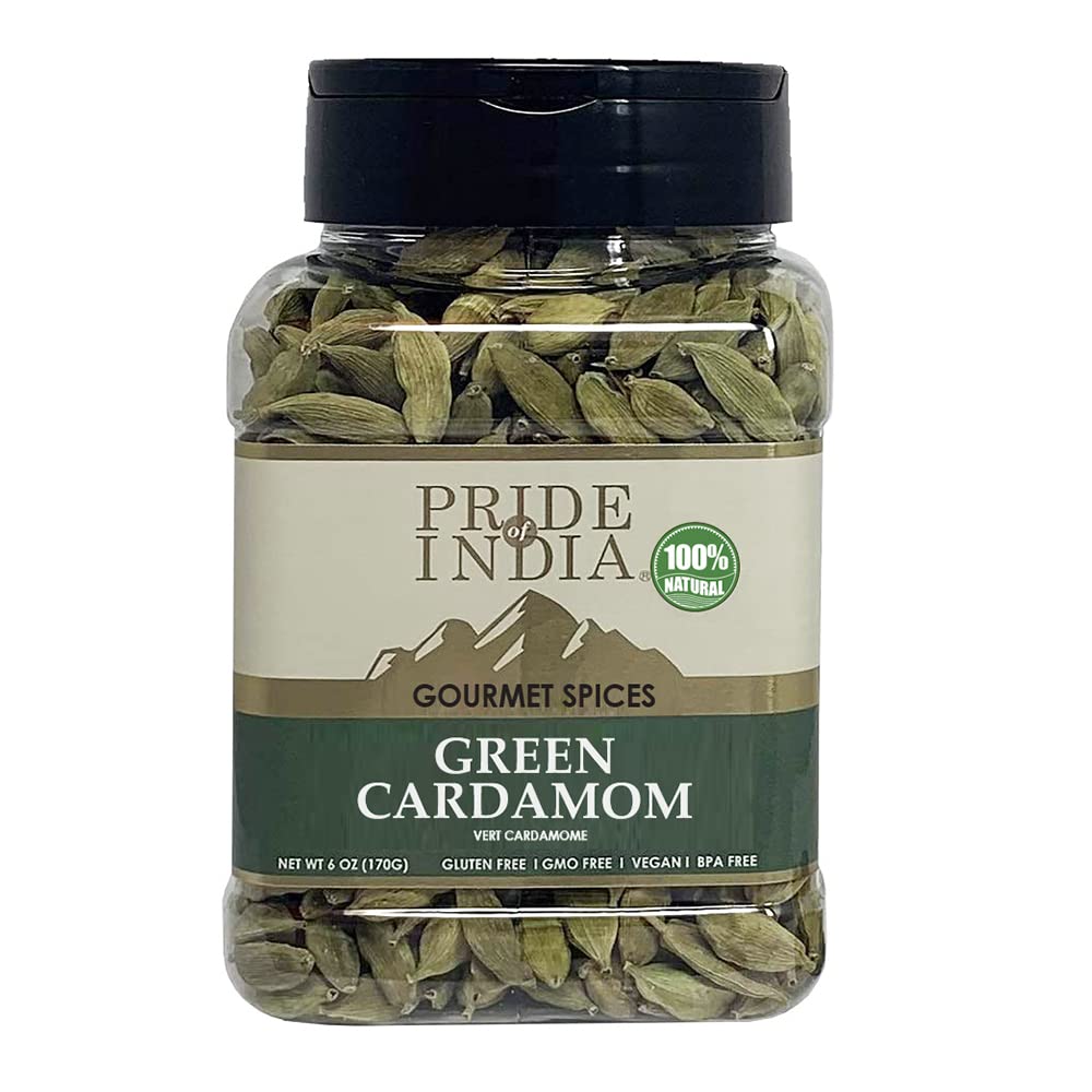 Pride of India Green Cardamom Whole Gourmet Spice Pack