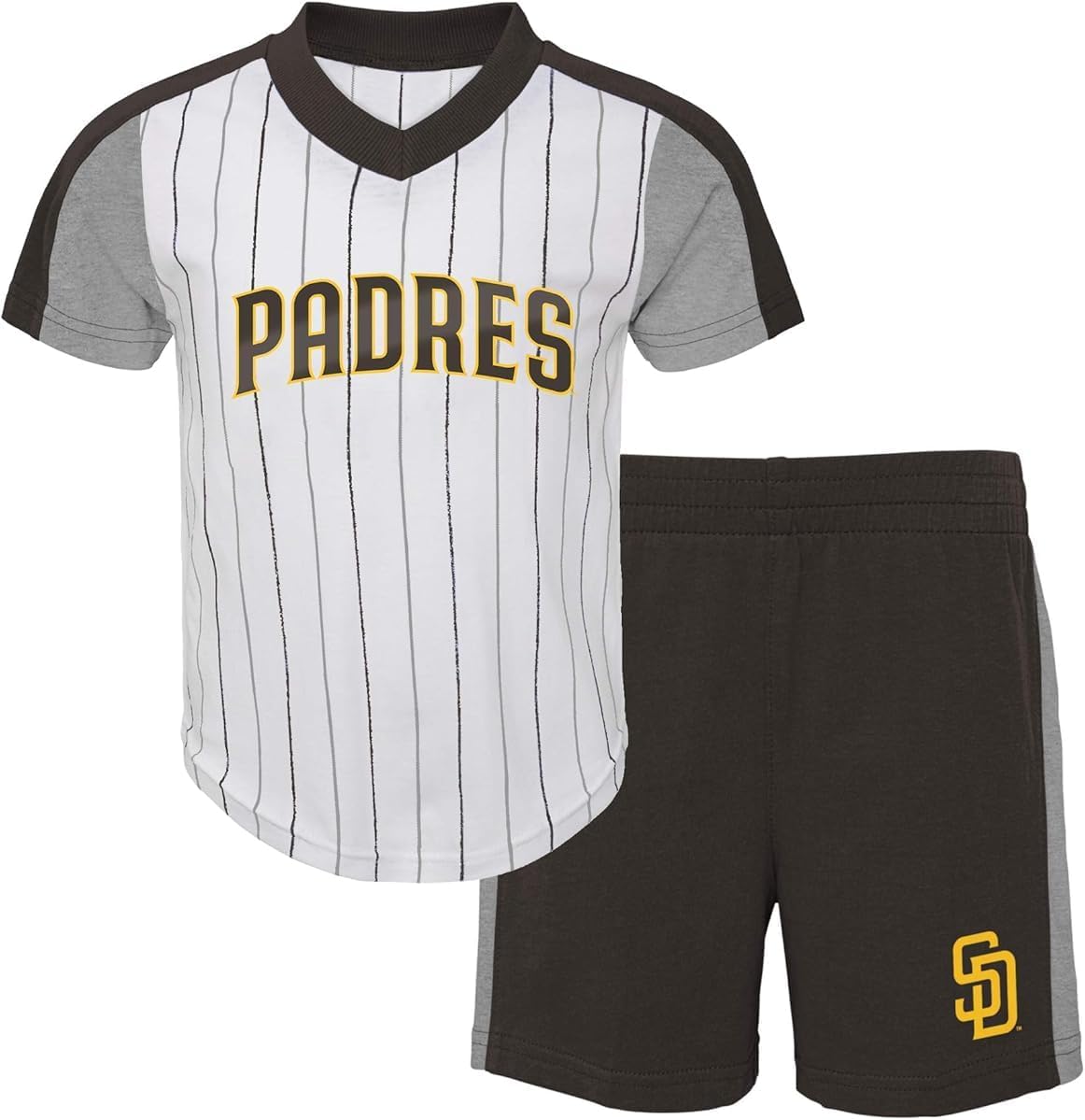 Outerstuff MLB Toddler 2-4 The Line Up Official T-Shirt & Shorts Set