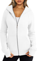 Trendy Queen Womens Zip Up Hoodies Fleece Jackets Oversized