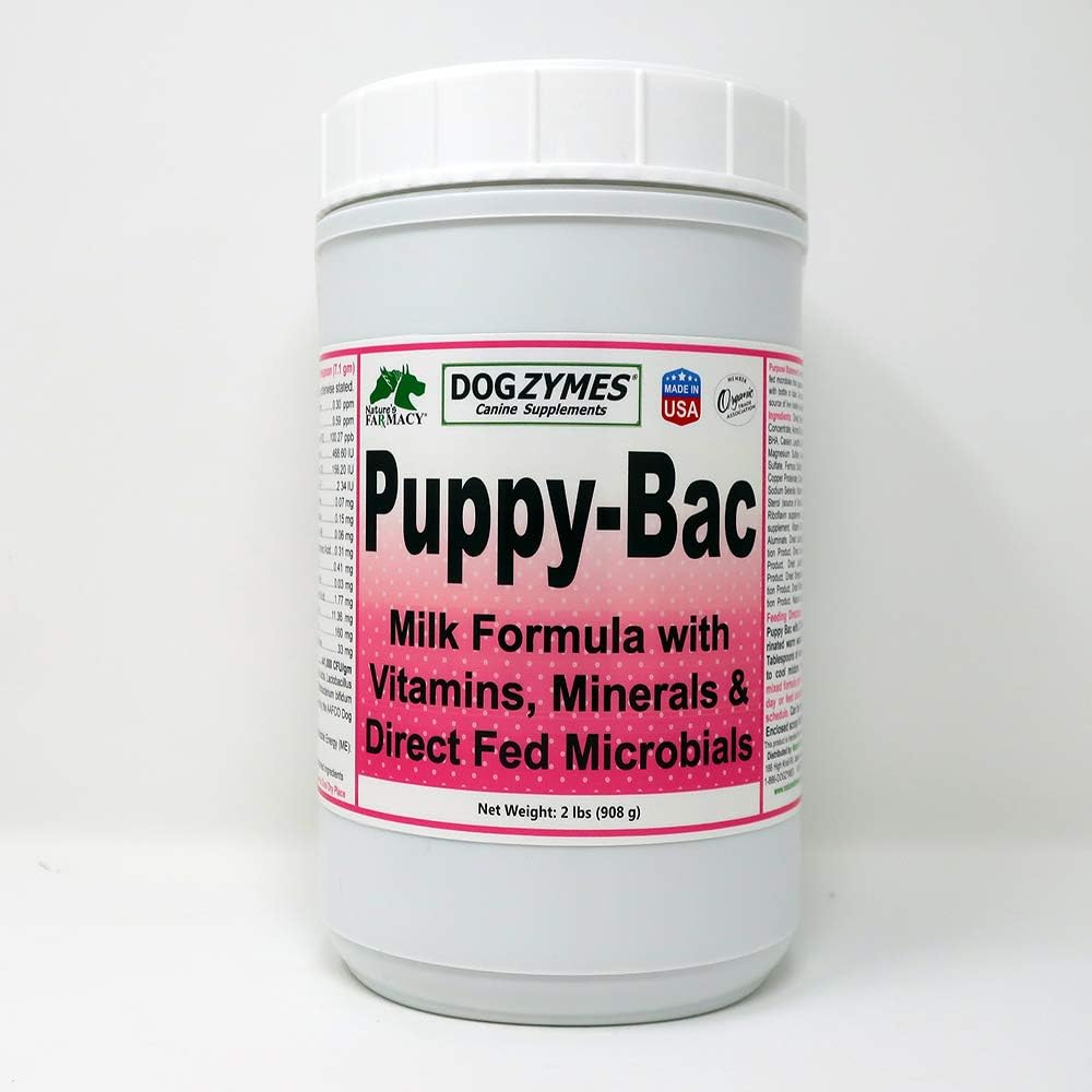 Dogzymes Puppy-Bac Milk Replacer for Growing Puppies 2 Pound