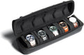 Hard Watch Travel Case 5 Slot Watch Roll Organizer - Compact