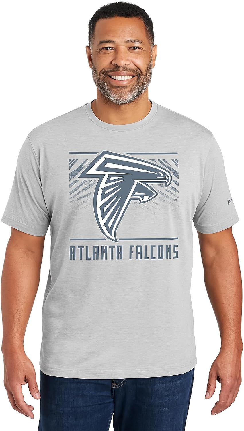 Zubaz NFL Men's Short Sleeve Team Graphic T-Shirt for Fans