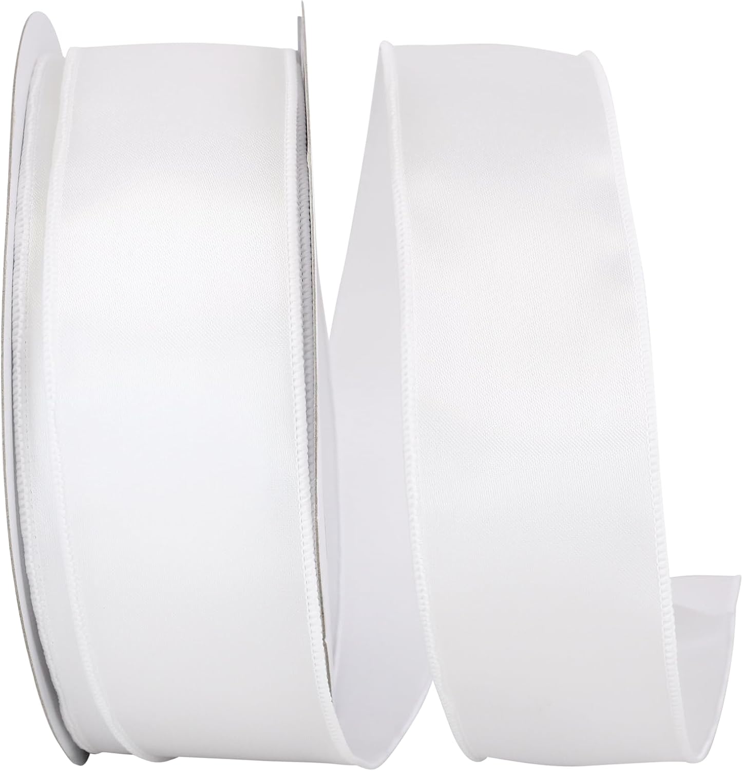 Reliant Ribbon 2-1/2 Inch Satin Wired Edge Ribbon for Crafting
