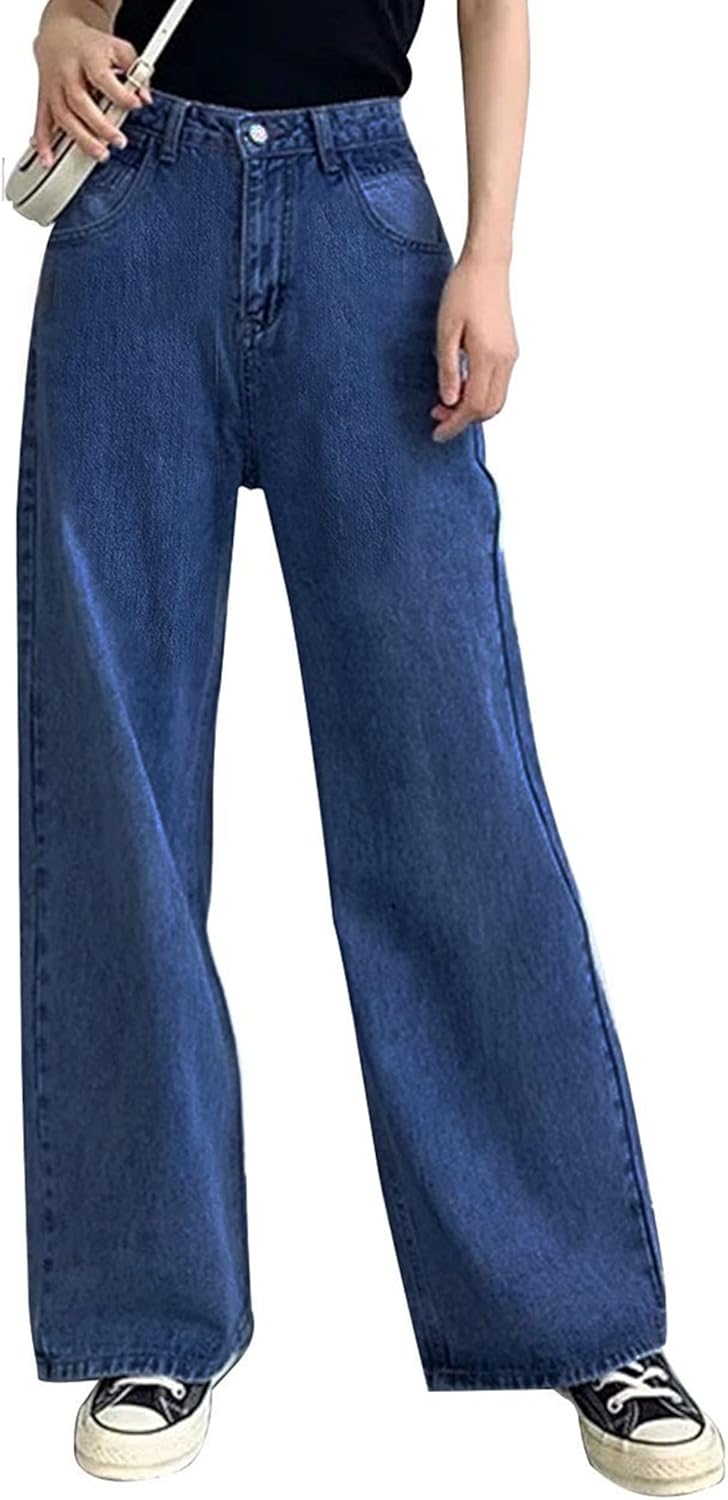 Baggy Wide Leg Jeans for Women High Waisted Trendy Flare