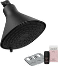 Black Filtered Shower Head - High Pressure Shower Filter for Hard