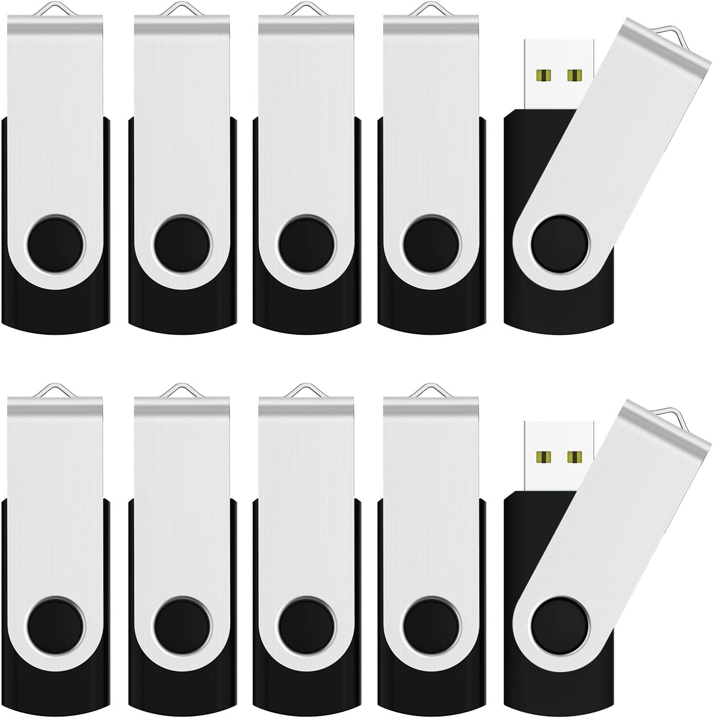 50 Pack 8GB Swivel USB Flash Drives - Quick Storage Solution!