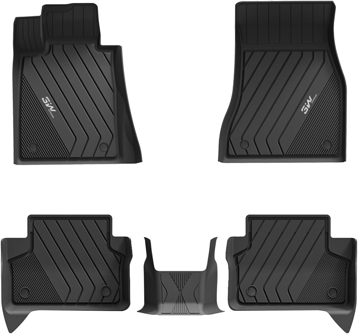 Custom Fit 3W Floor Mats for BMW 5 Series 2017-2023 Models