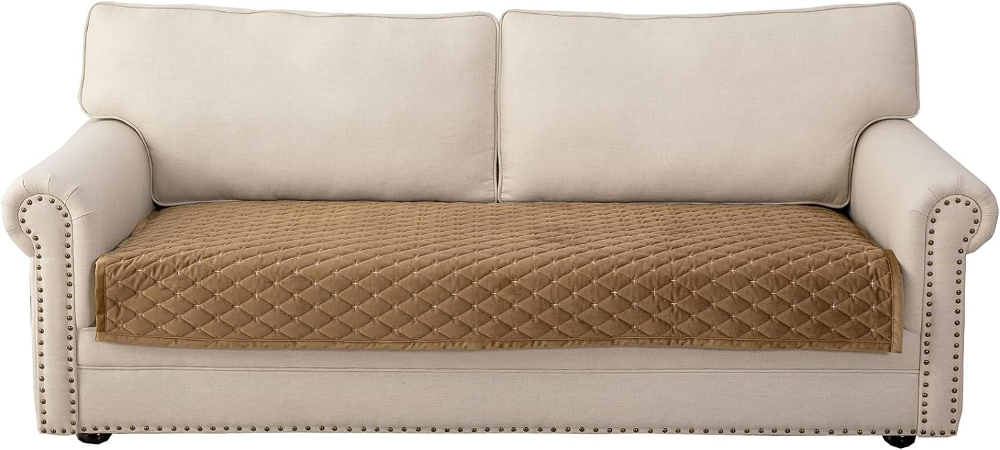 Eismodra Couch Cover for 3 Cushion Sofa, Anti-Slip Design