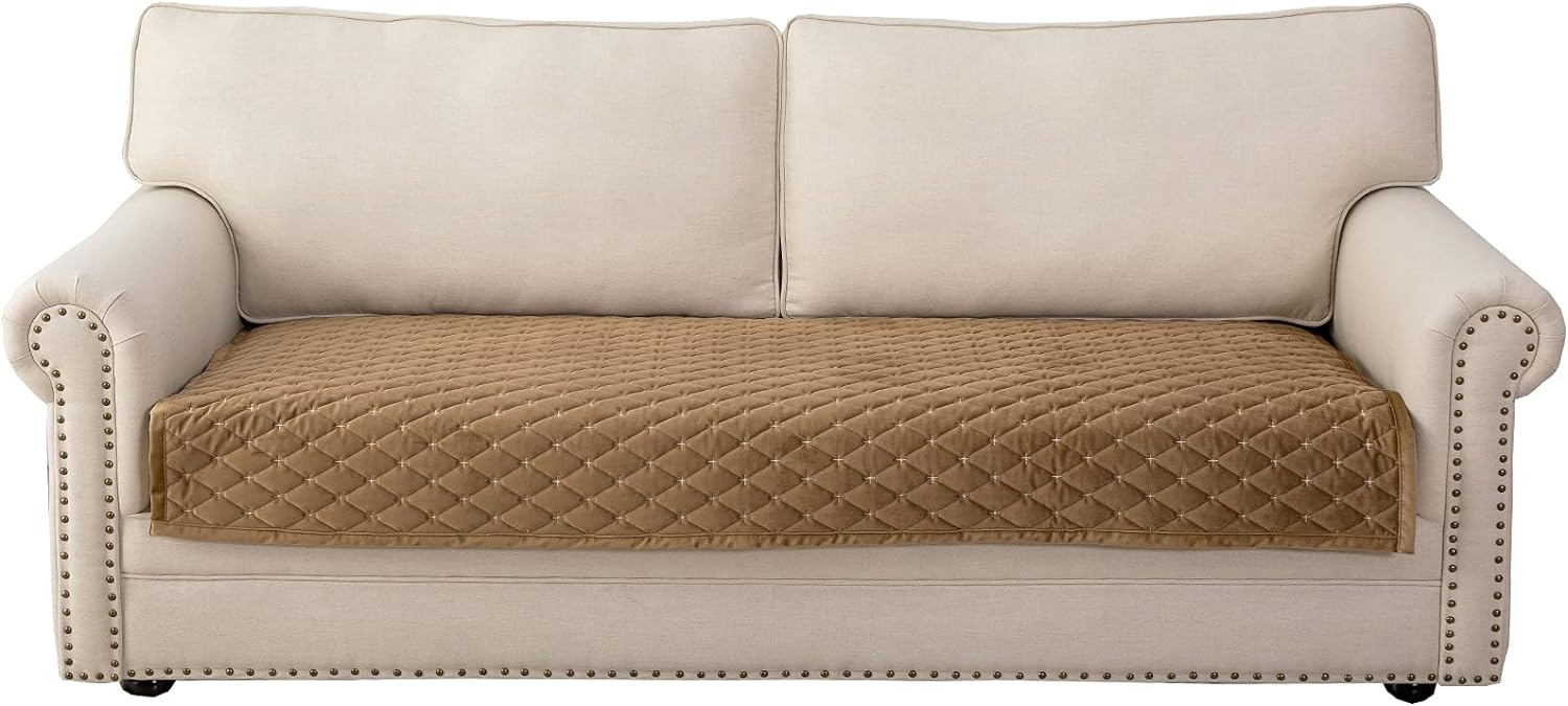 Eismodra Couch Cover for 3 Cushion Sofa, Anti-Slip Design
