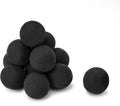 Skyflame Ceramic Fire Balls Set of 12 - 4 in Black for Fire Pits