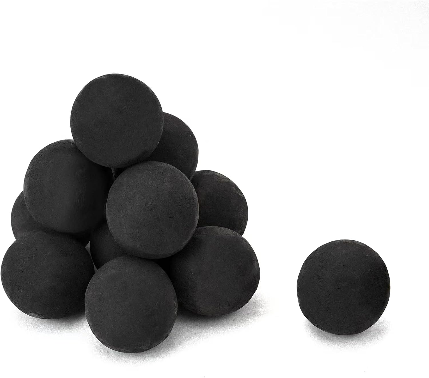 Skyflame Ceramic Fire Balls Set of 12 for Fire Pits and Fireplaces