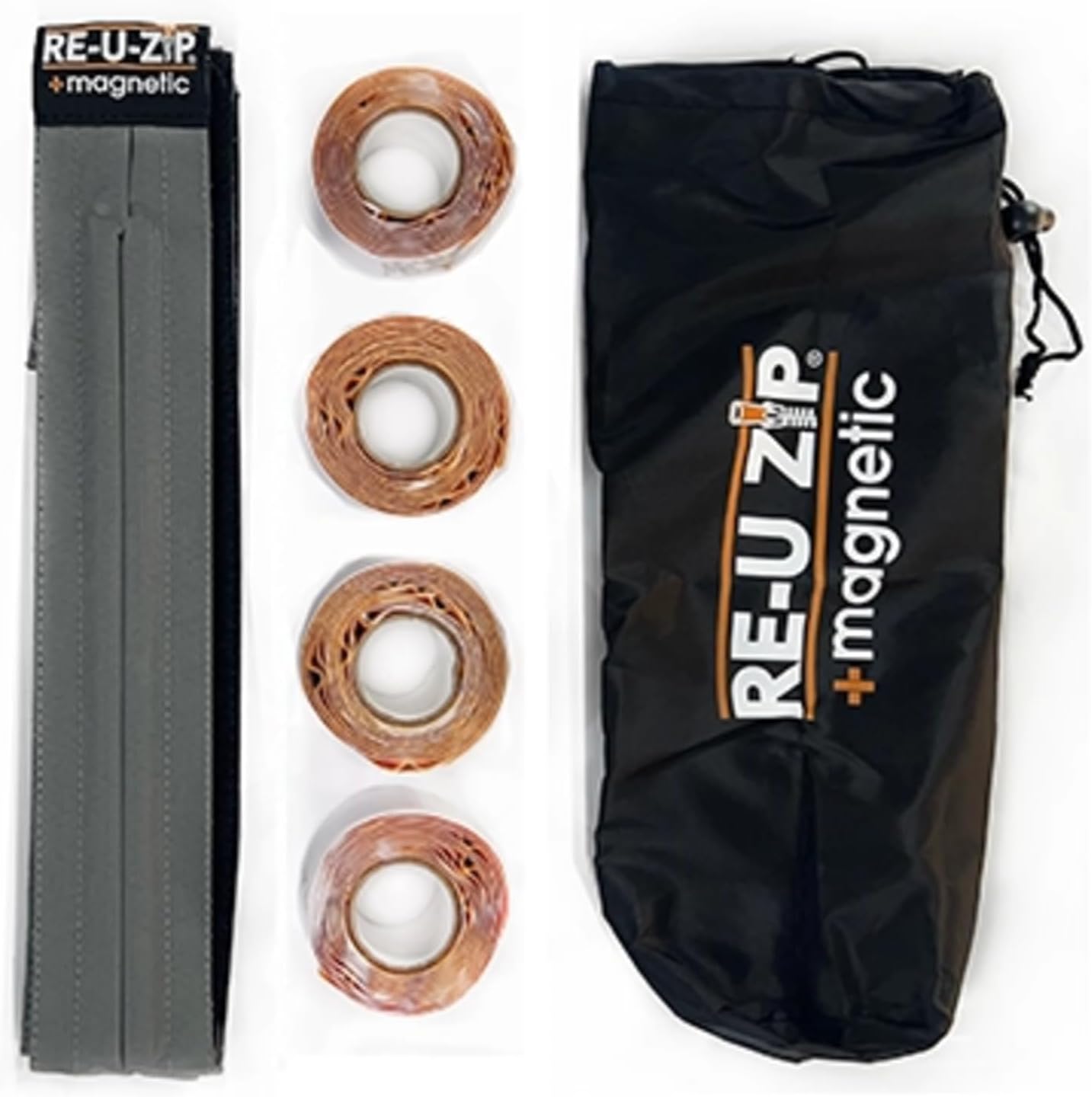 RE-U-ZIP Reusable Magnetic Entry Strip Starter Kit for Easy Access