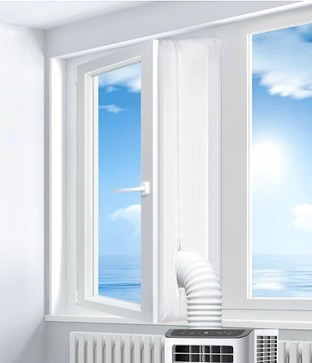 Seal Out Hot Air with Portable AC Window Seal