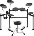 AODSK Electric Drum Set with 4 Quiet Pads - Portable Beginner Kit