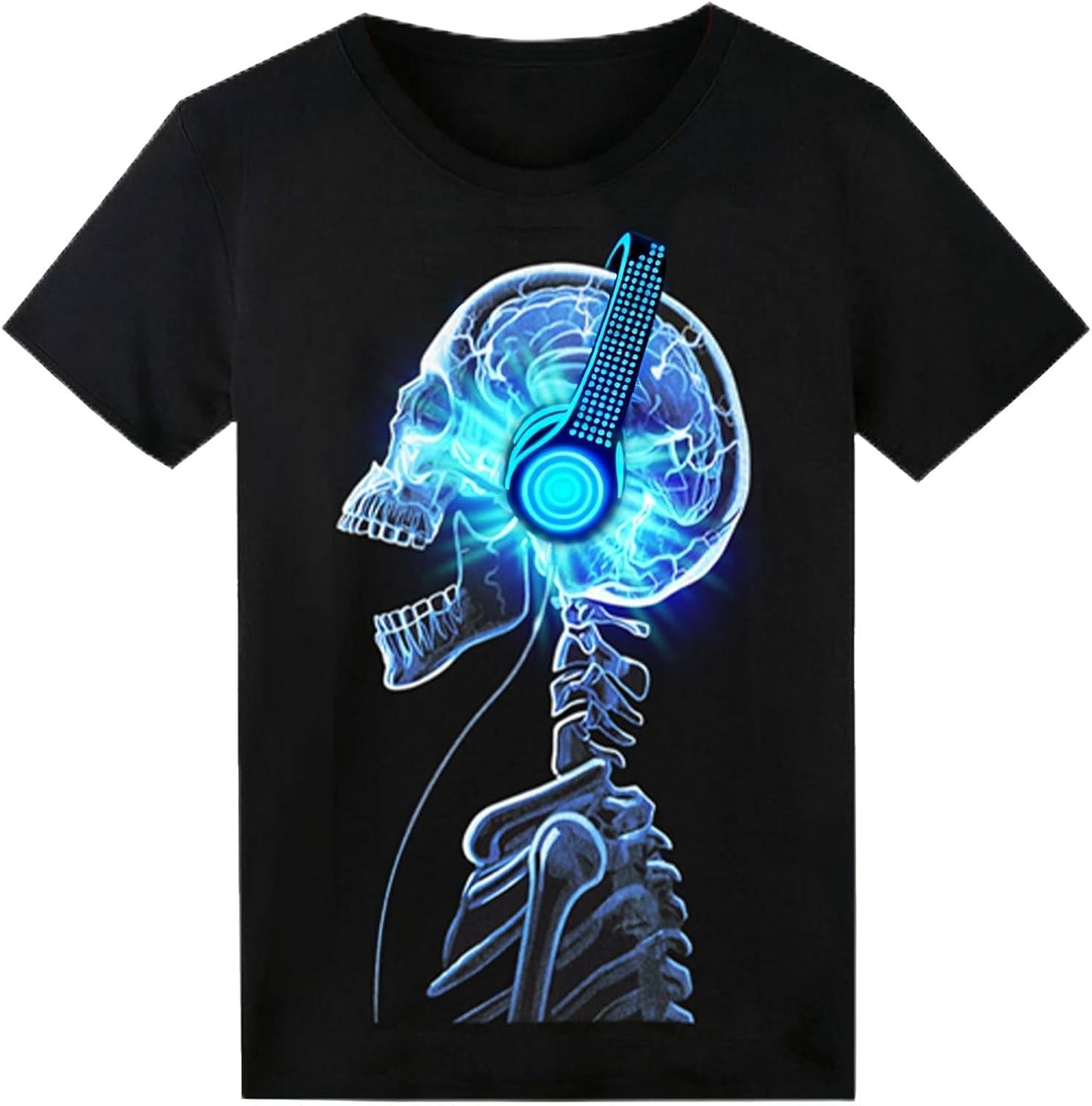 Sound Activated LED T-Shirt for Rave and Glow Party Fun