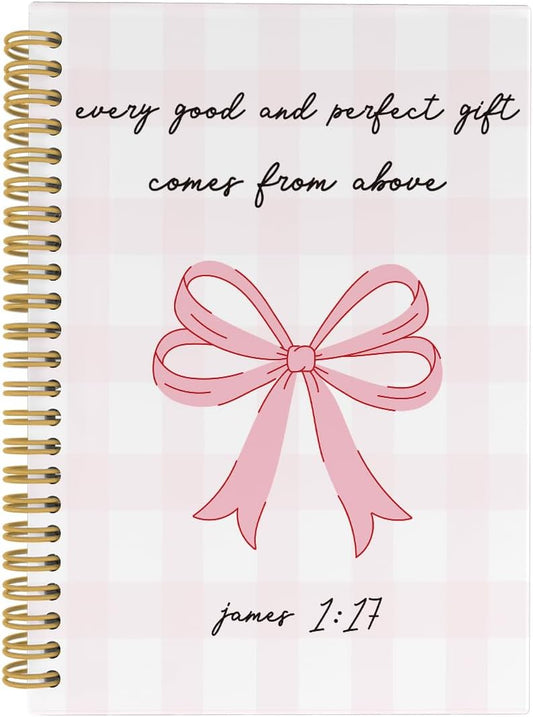 Christian Coquette Pink Bow Notebook: Inspire Your Day!