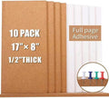 Cork Bulletin Board 17in x 8in 1/2in Thick Tiles - Self-Adhesive