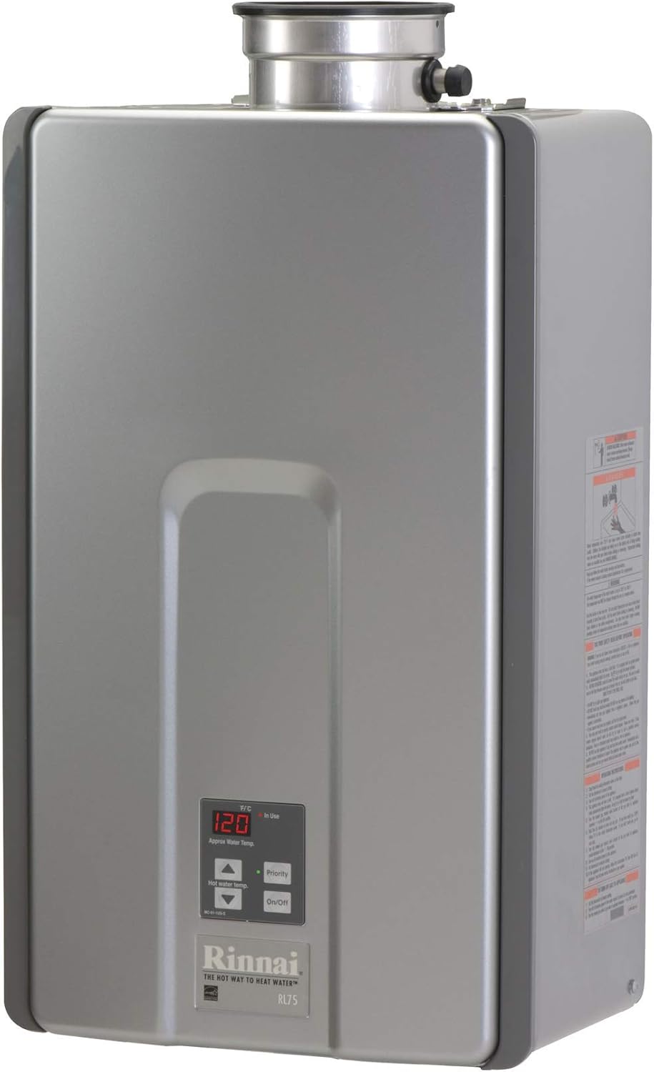Rinnai RL75IP Tankless Hot Water Heater for Endless Hot Water