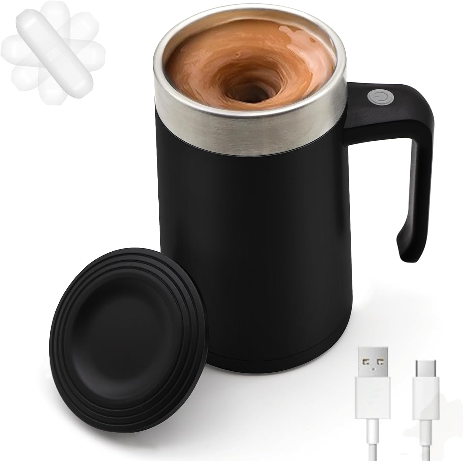 Self-Stirring Magnetic Coffee Mug by VEREMUND