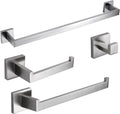 BAGNOLUX Bathroom Hardware Set 4 Pieces - Heavy Duty Brushed Nickel