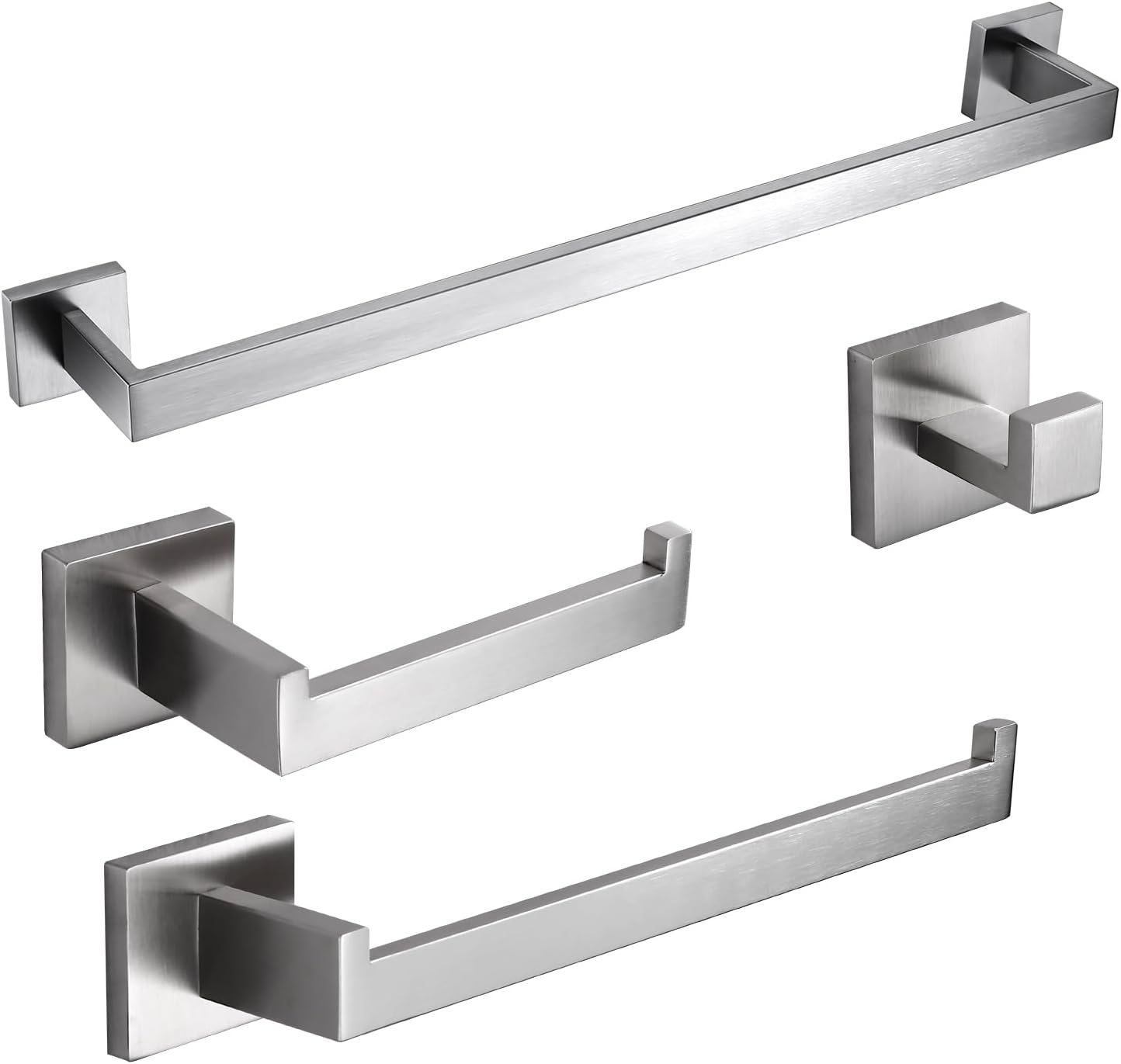 BAGNOLUX Bathroom Hardware Set 4 Pieces for Modern Spaces
