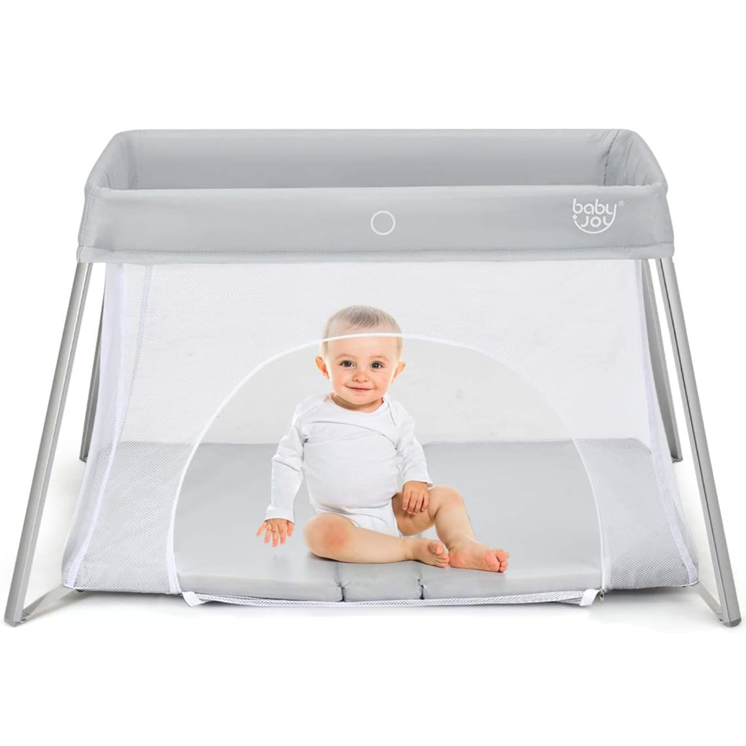 Portable Baby Playard with Soft Washable Mattress for Travel