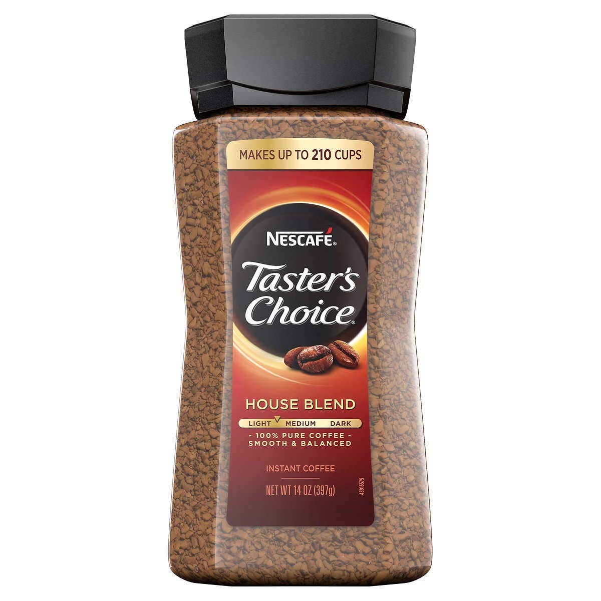 Taster's Choice Original Gourmet Instant Coffee, 4 Pack, 14 oz
