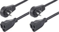 Power Extension Cord 6ft with 360 Rotating Flat Plug - Space Saving