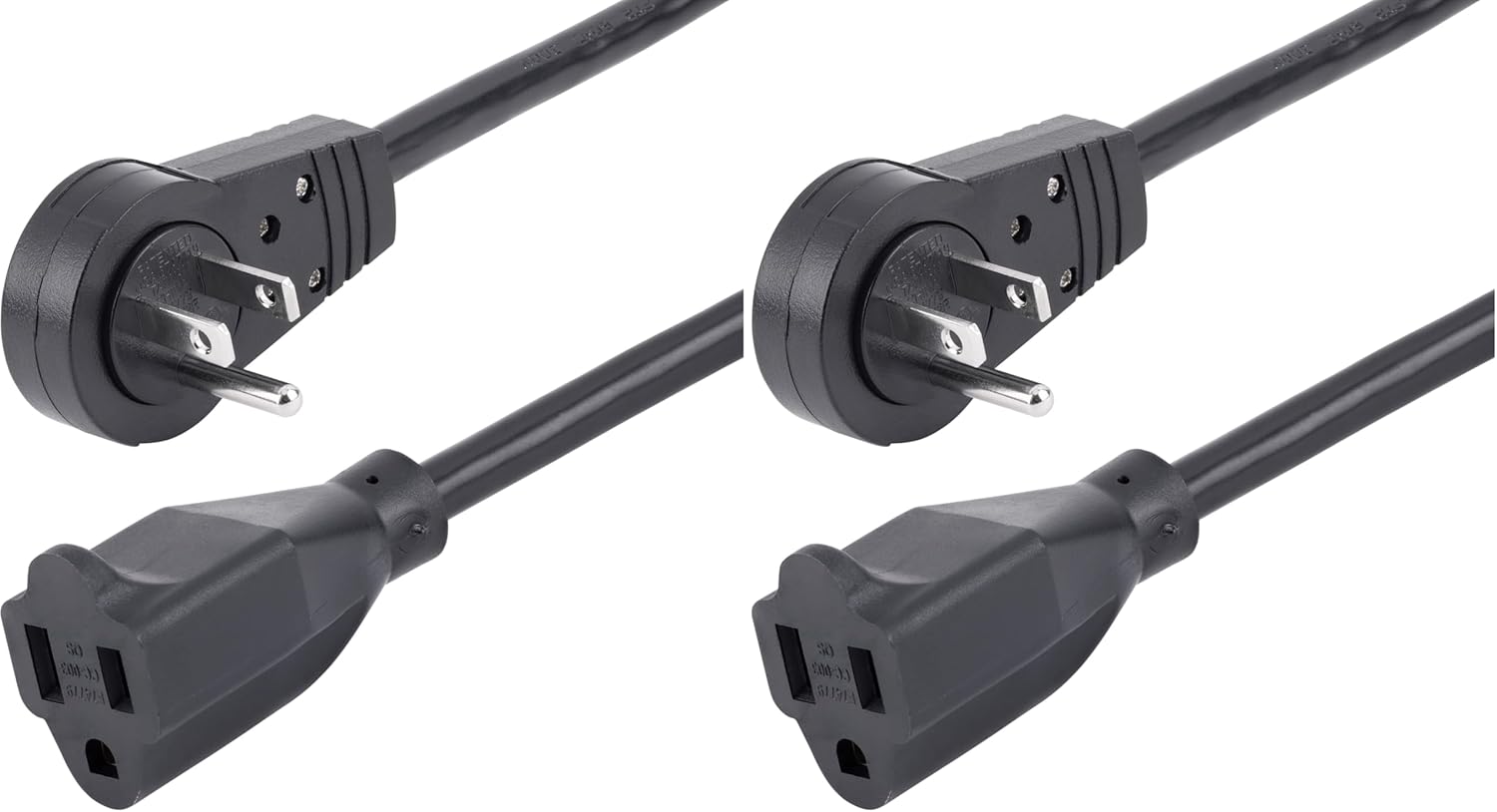 StarTech 6ft Power Extension Cord with 360 Rotating Flat Plug