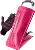 Heat Resistant Silicone Mat Pouch and Glove for Curling Irons - Travel