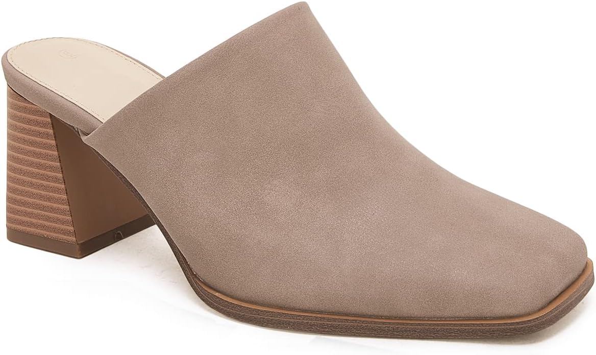 Trendy Chunky Stacked Heel Mules for Women - Casual Clogs