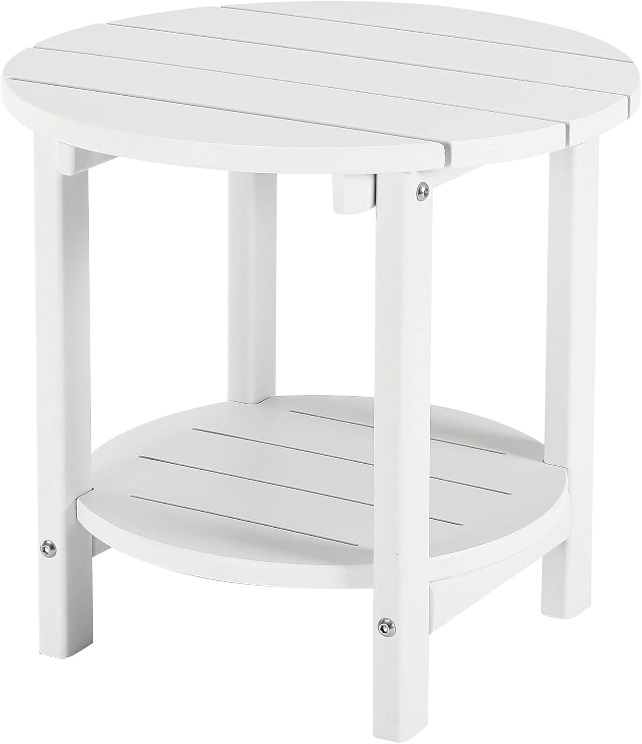 LZRS Round Adirondack Side Table for Outdoor and Indoor Use