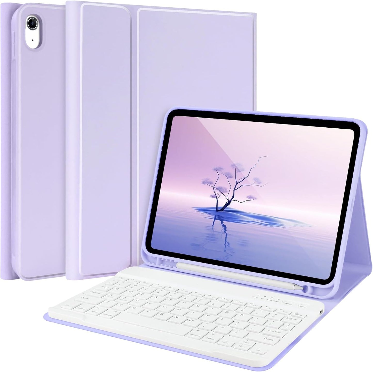 Magnetic Wireless Keyboard Folio for iPad - Purple