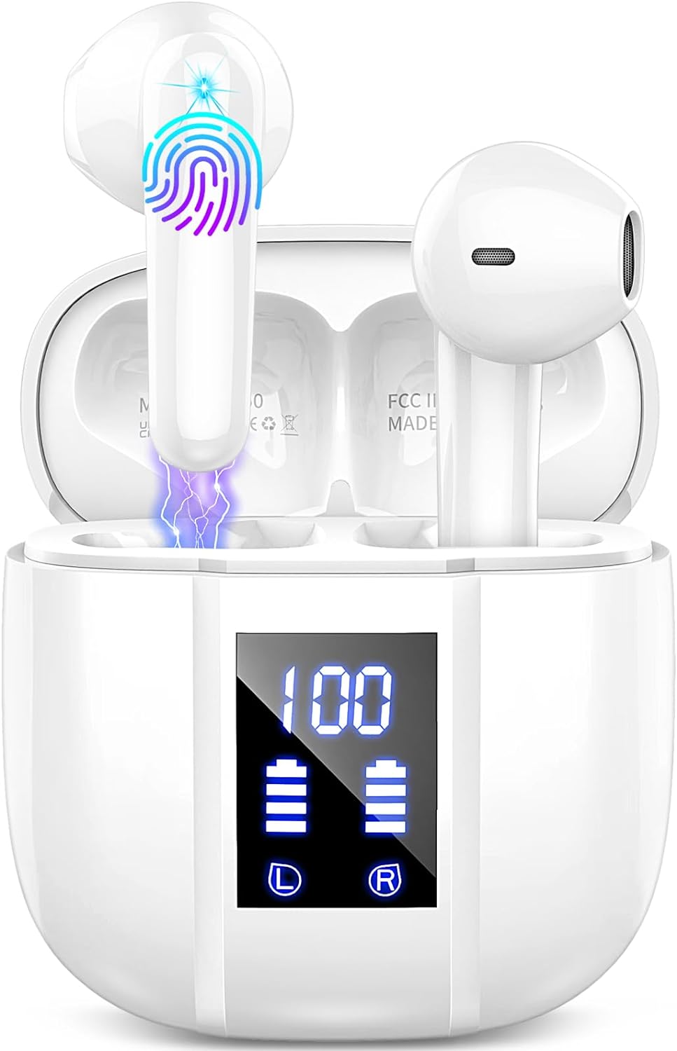 Renimer: 48Hrs Mini Wireless Earbuds, Bluetooth 5.3, IP7 Waterproof