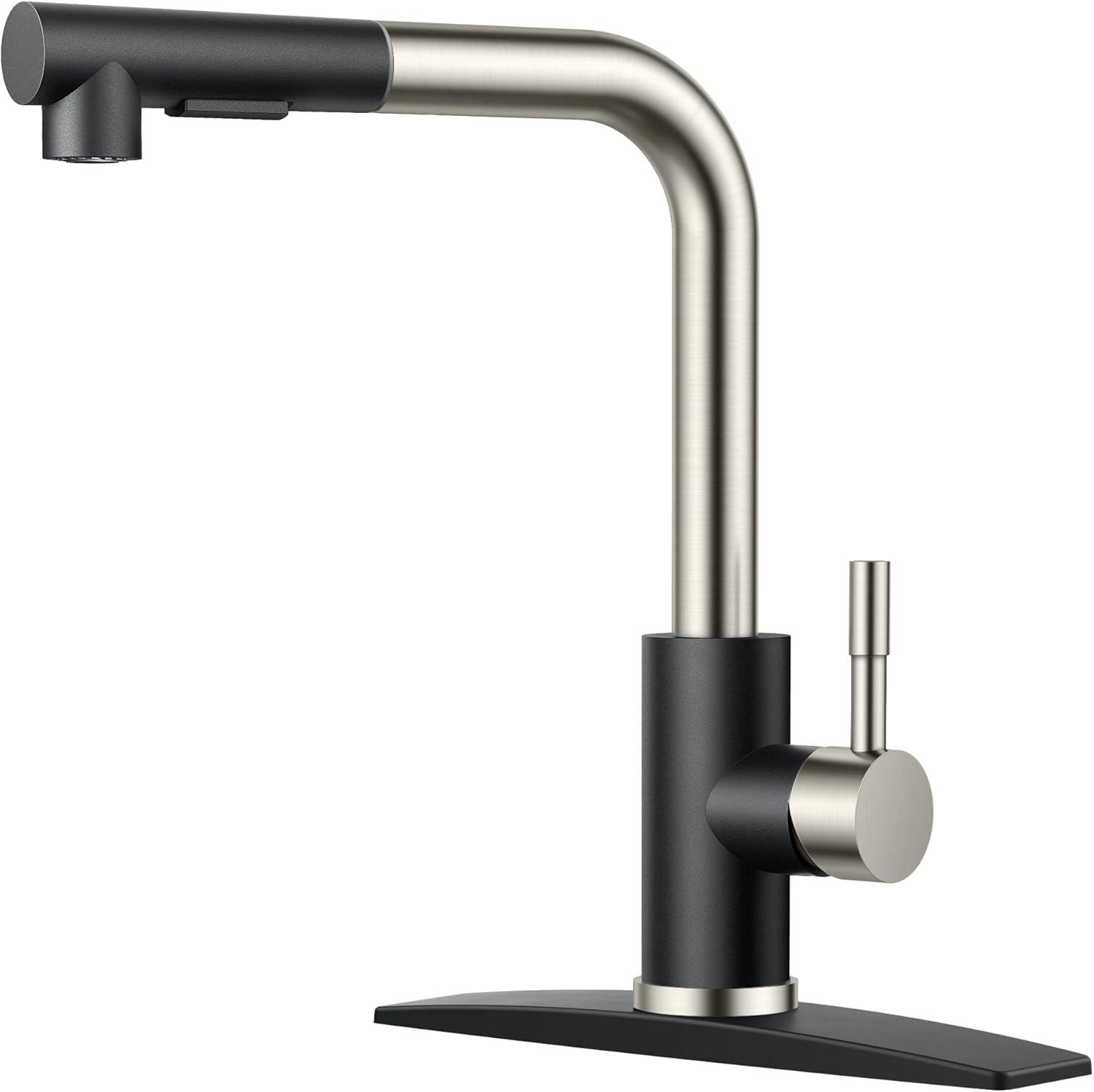 FORIOUS Kitchen Faucet with Pull Down Sprayer for Modern Homes