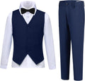 Boys Suits Slim Fit 4 Piece Formal Dresswear Set for Kids