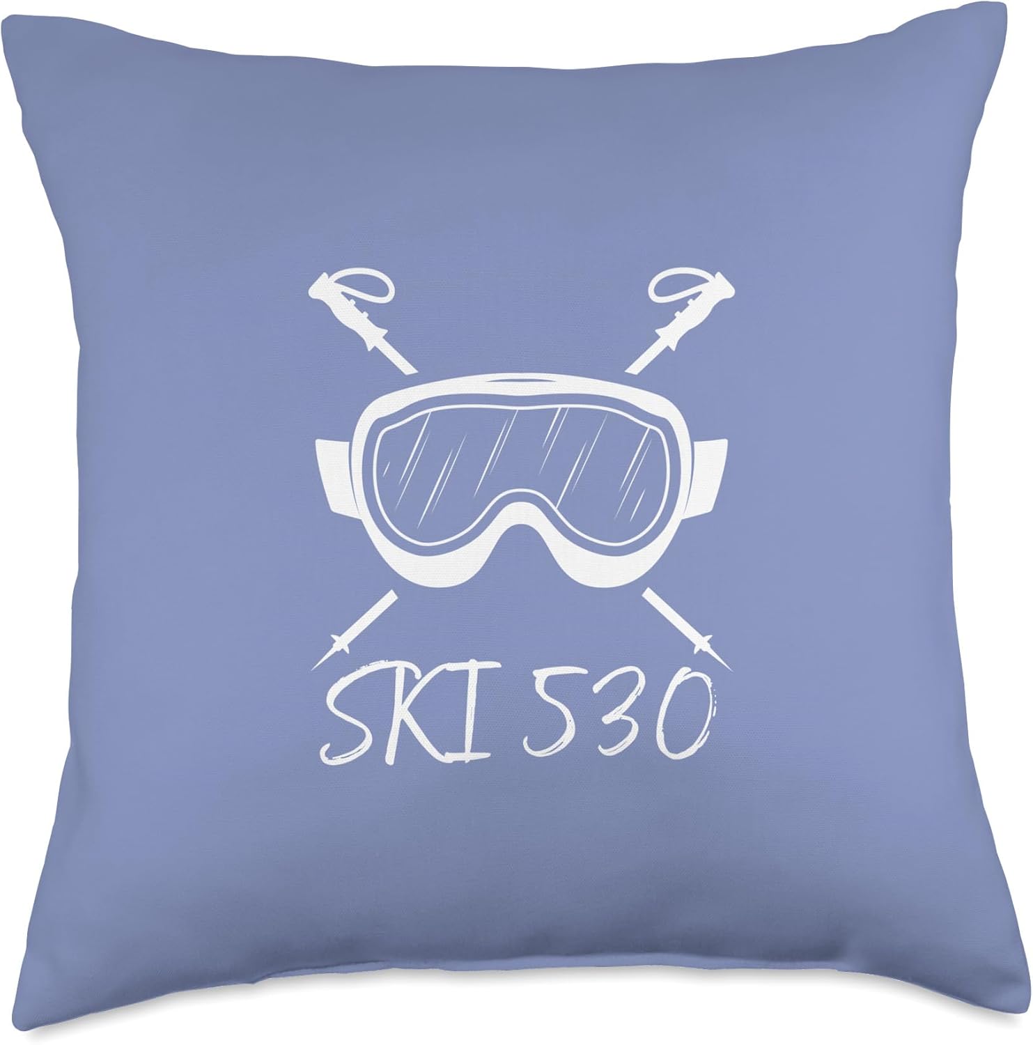 Mountain Skiing Throw Pillow - Mamaknows Comfort