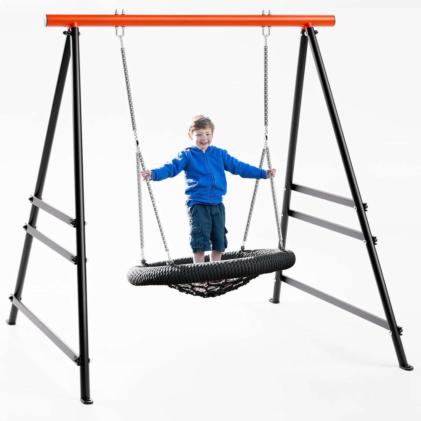 Heavy-Duty Swing Stand Frame for Kids and Adults - 600 lbs Capacity