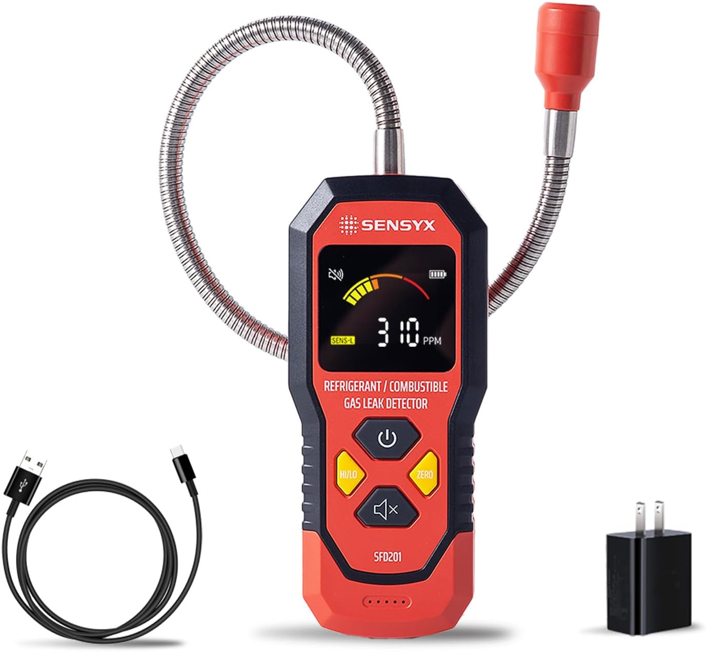 Rechargeable HVAC Refrigerant Leak Detector for Accurate Detection