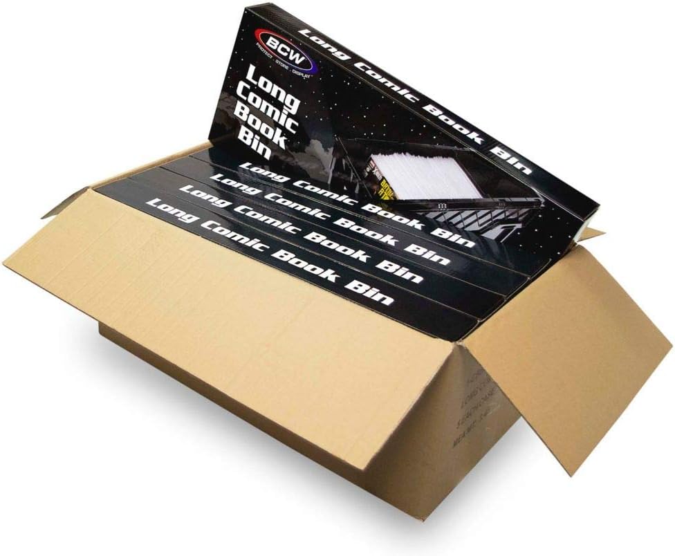 BCW Long Comic Book Bin - Heavy Duty Storage for 600 Comics