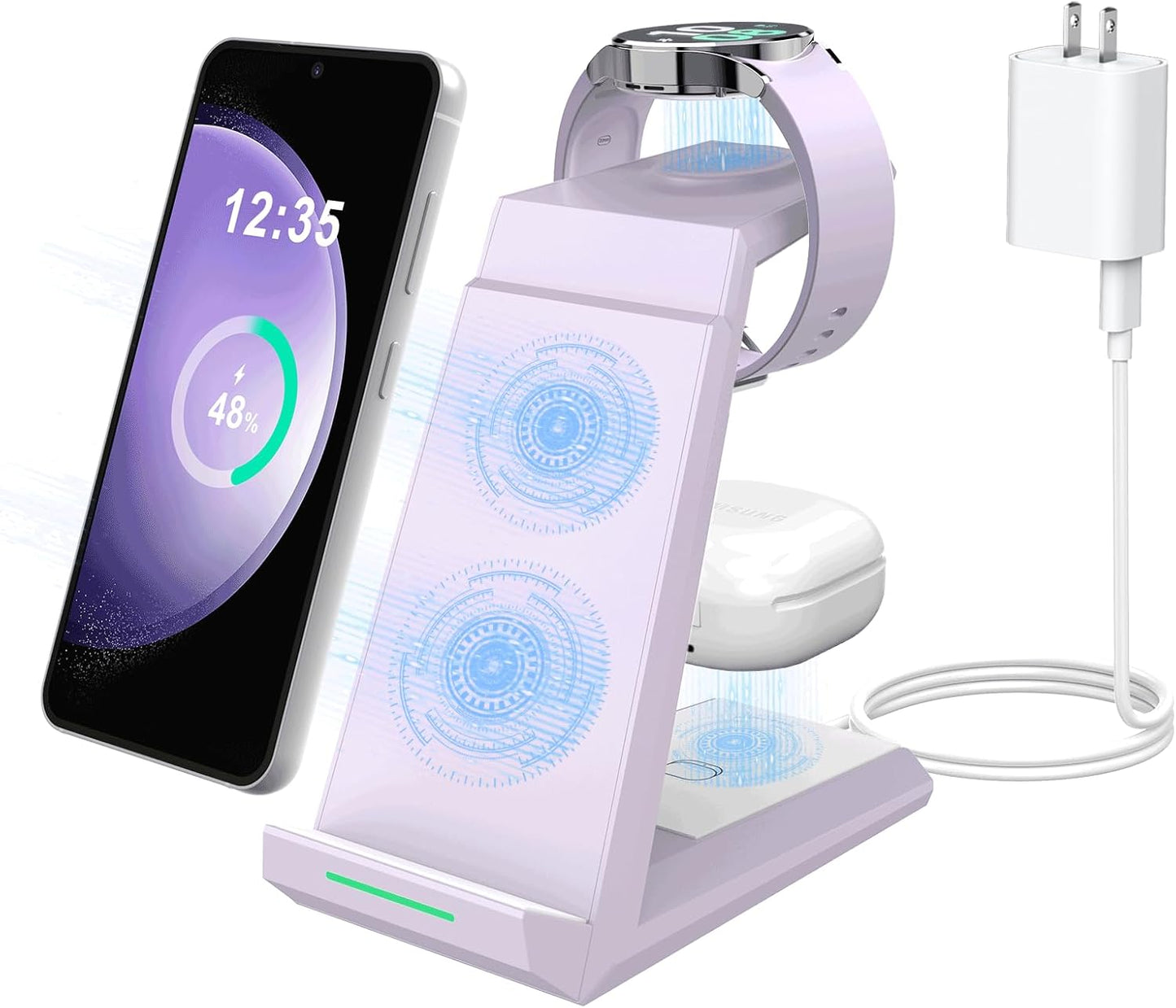 3 in 1 Wireless Charger for Samsung Galaxy Devices - ADADPU