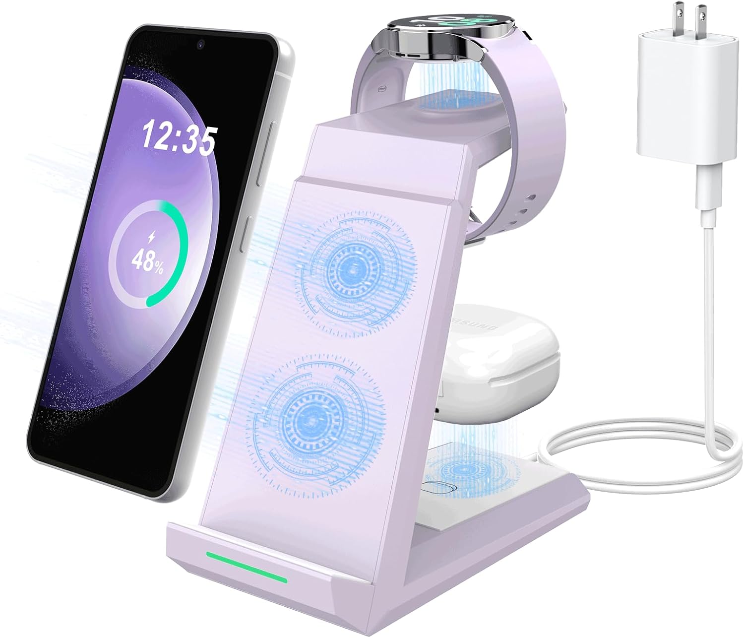 3 in 1 Wireless Charger for Samsung Galaxy Devices - ADADPU