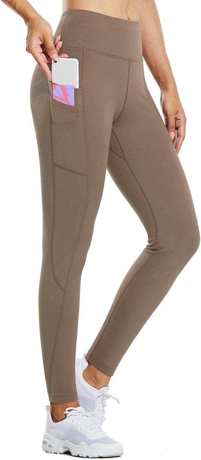 Fleece Lined Leggings for Women - Warm Water Resistant Tights