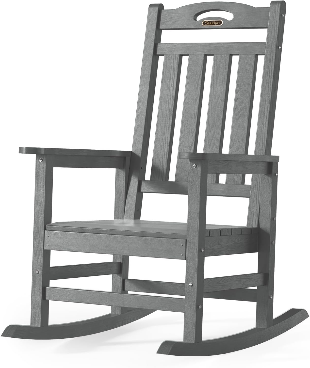 SUUNYN Oversized HDPE Rocking Chair - All Weather, 380lbs Capacity