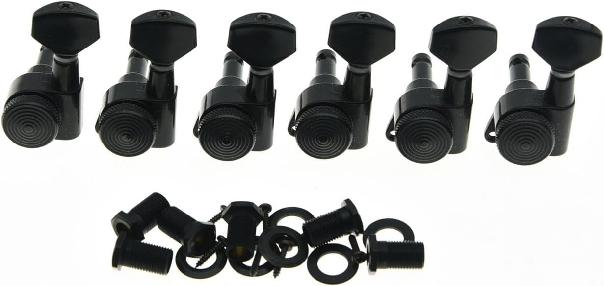 KAISH Lefty Black Locking Tuners - Precision Made in Korea