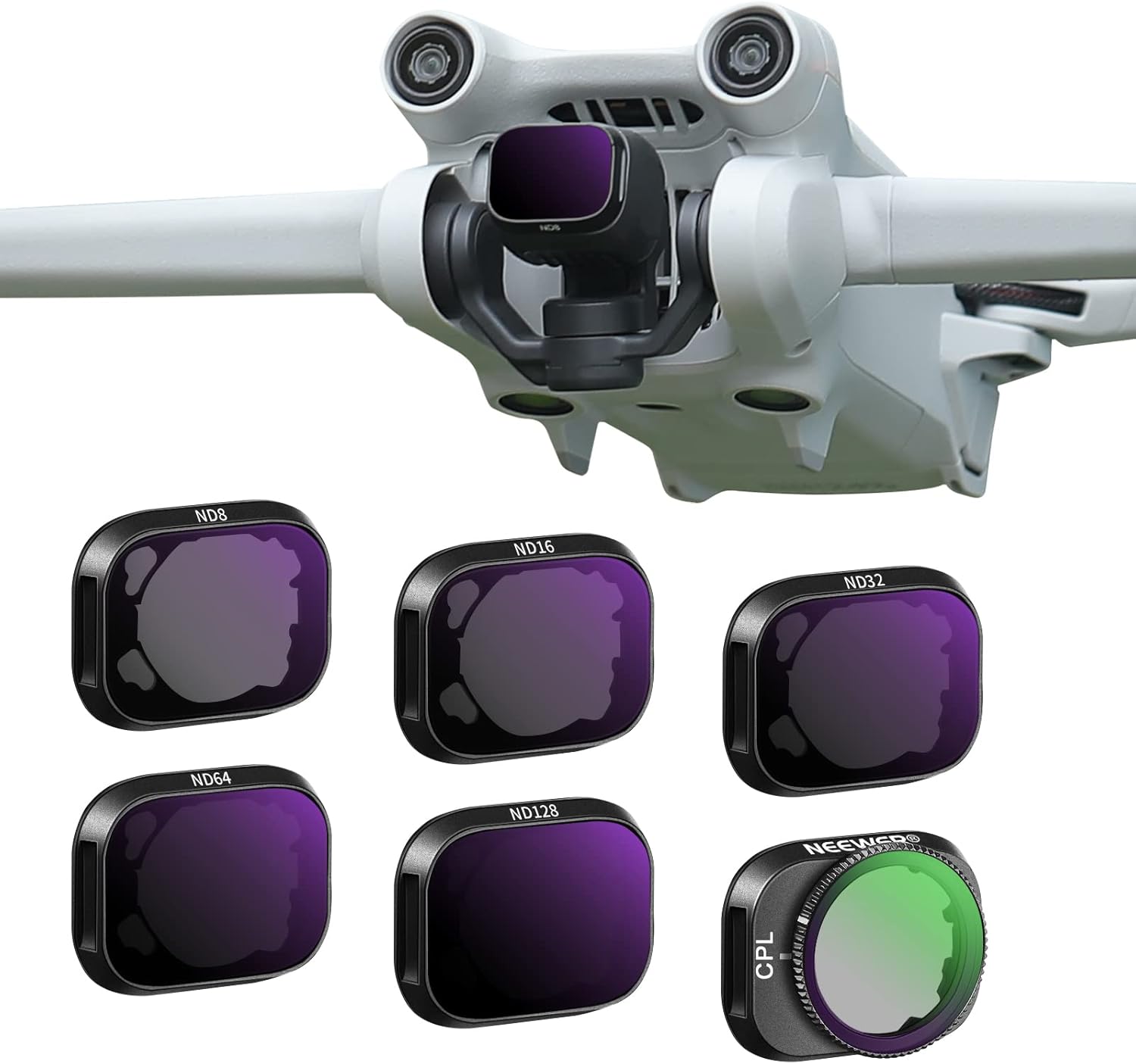 Neewer ND Filter Set for DJI Mini 3/Mini 3 Pro - 6 Pack