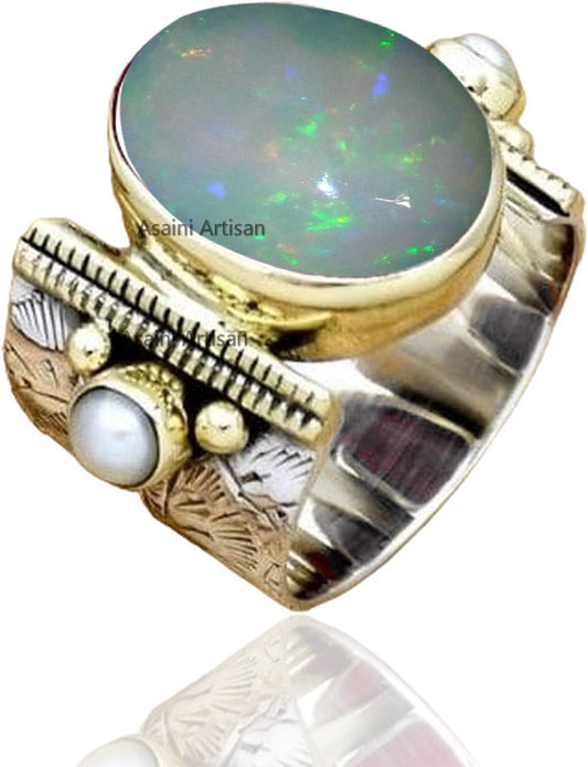 10x14 MM Oval Gemstone Solid 925 Sterling Silver Ring for Women